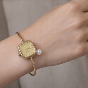 Elegant Silver and Gold Women's Bracelet Watch Stainless Steel